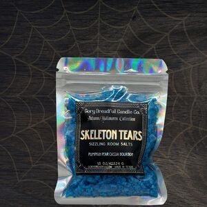 Skeleton Tears Sizzling Room Salt Crystal Potpourri: Pumpkin Pear Bourbon - Mini